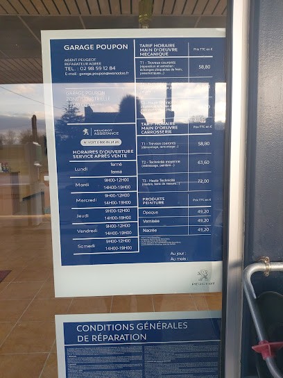 PEUGEOT - GARAGE POUPON, Concessionnaire Automobile à Coray